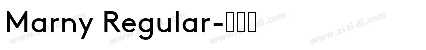 Marny Regular字体转换
